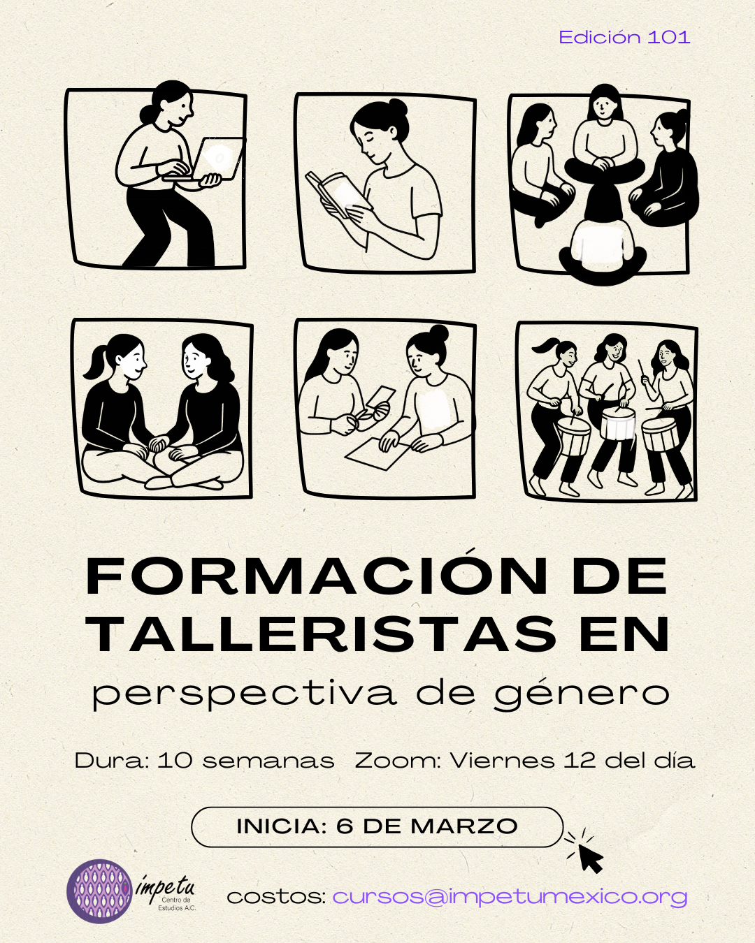 Formación de Talleristas en Perspectiva de Género – Edición 101