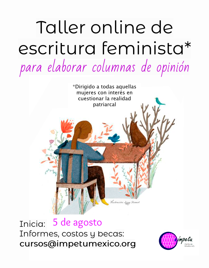 Taller online de escritura feminista para elaborar textos periodísticos de opin