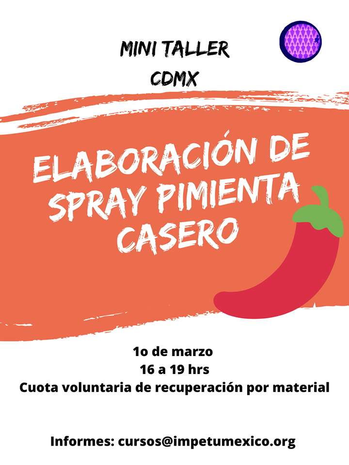Principios de autodefensa feminista y elaboración de spray pimienta