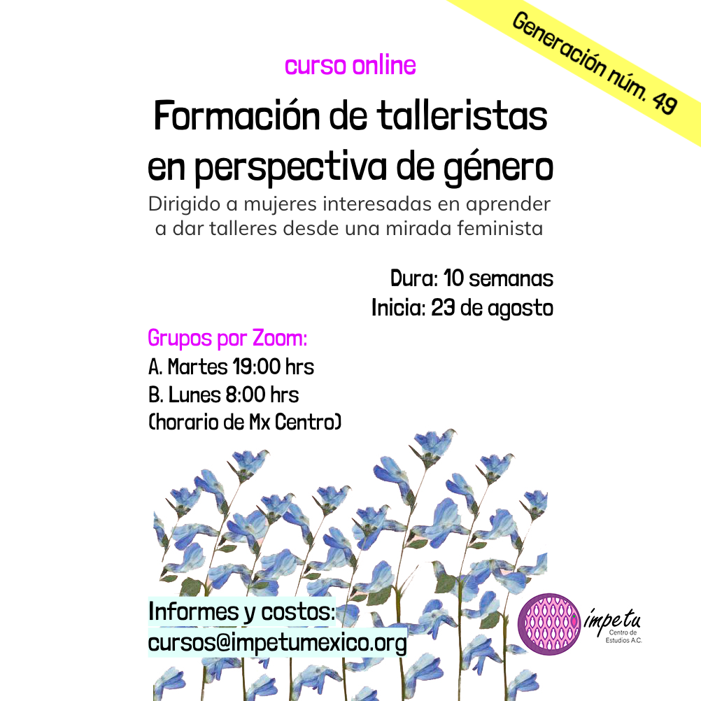 Formación de talleristas en perspectiva de género