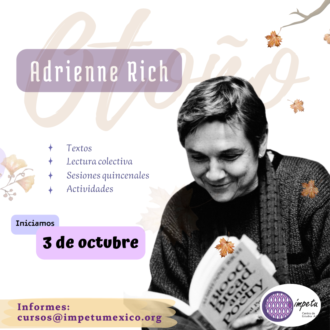 Lectura feminista situada. Otoño: Adrienne Rich