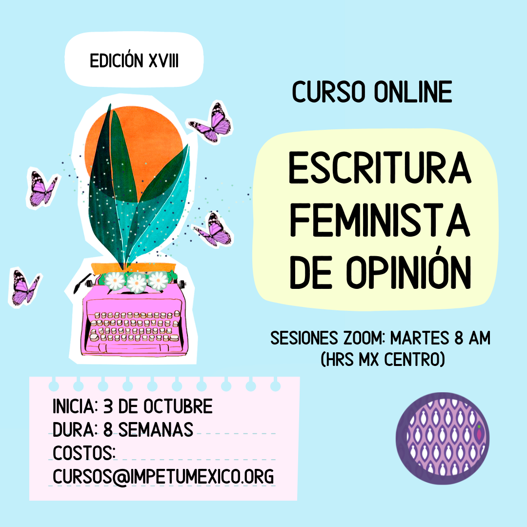 Escritura feminista de opinión – Edición 18