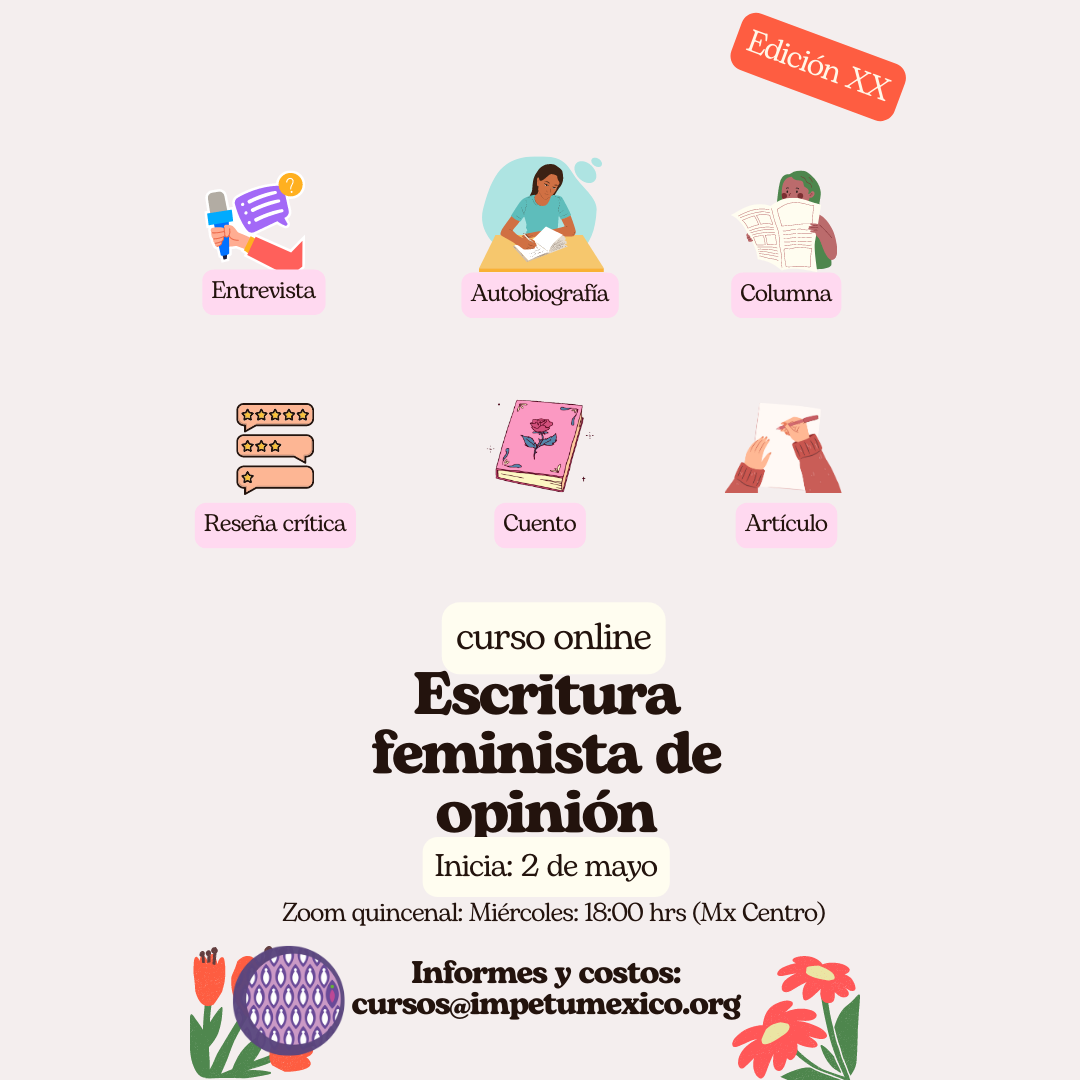 Escritura feminista de opinión- edición XX