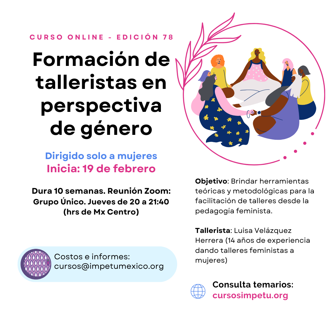 Formación de talleristas en perspectiva de género – Edición 78