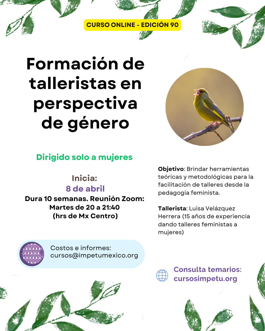 Formación de talleristas – Edición 90