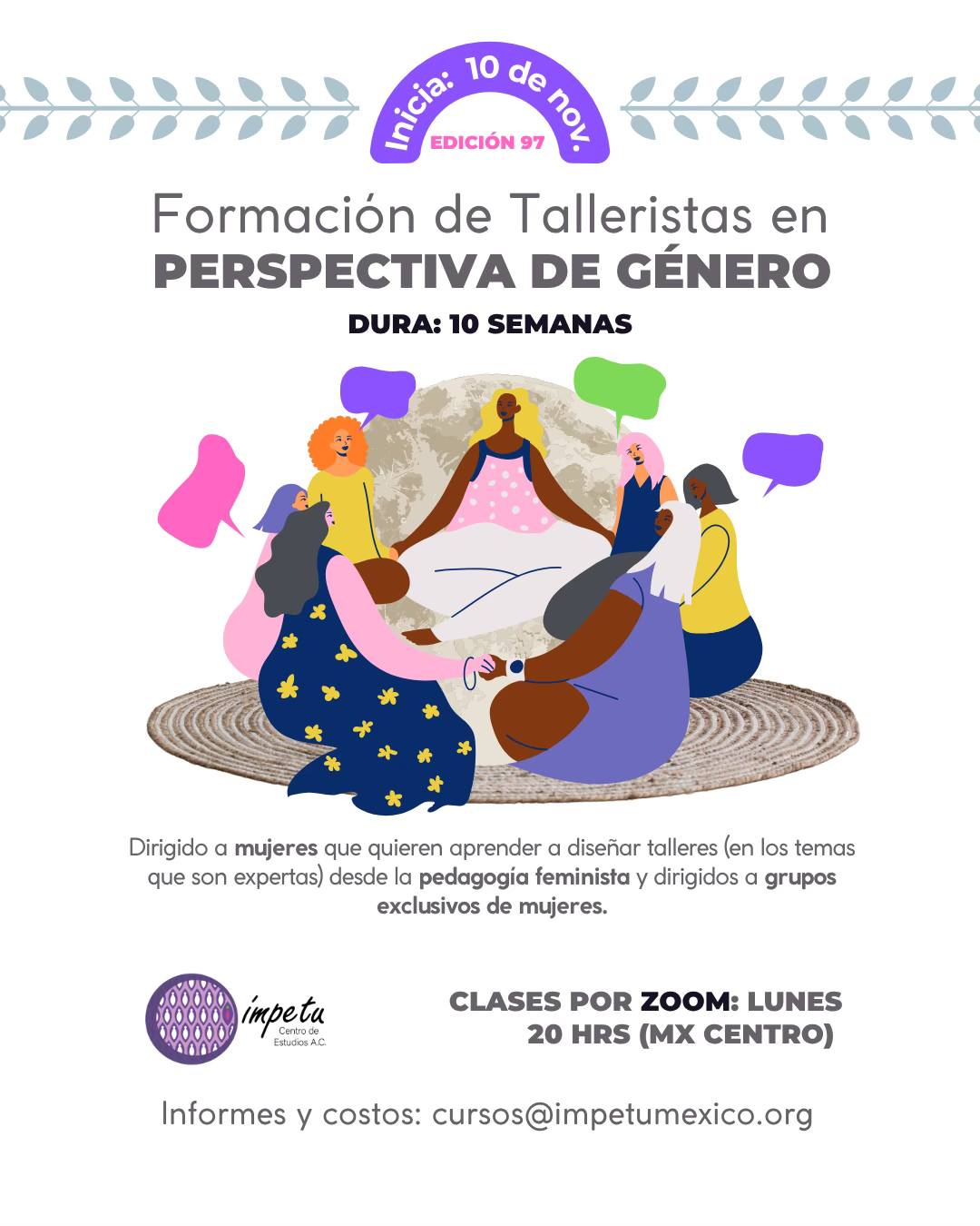 Formación de talleristas en perspectiva de género
