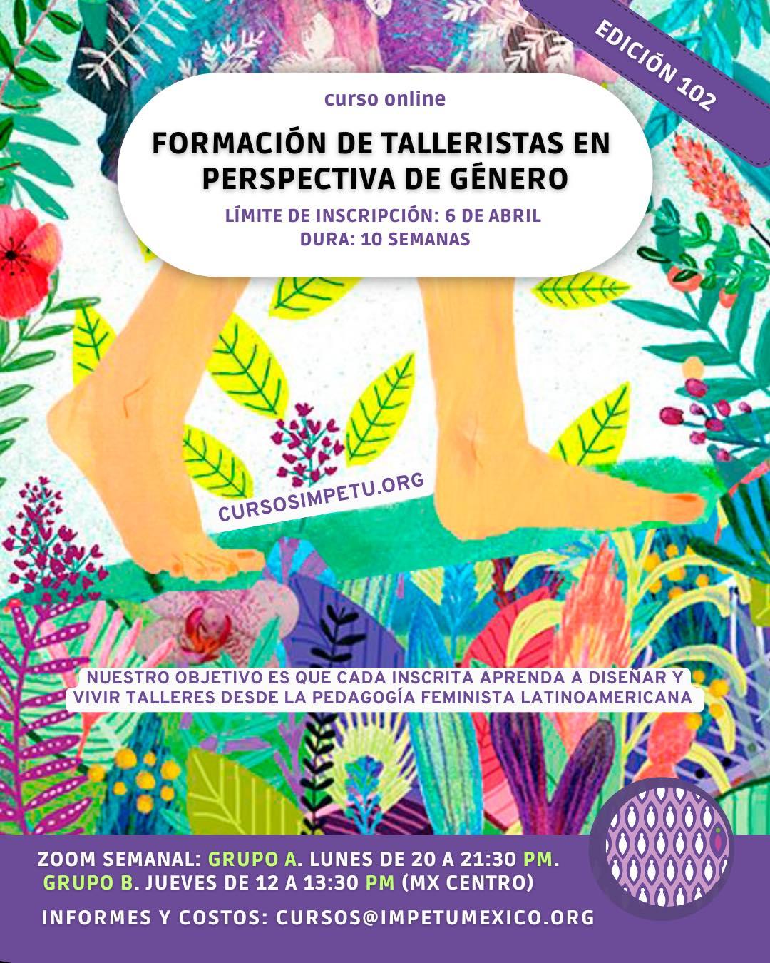 Formación de talleristas en perspectiva de género