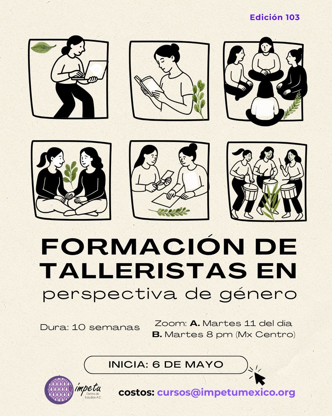 Formación de Talleristas en Perspectiva de Género (Generación 103)