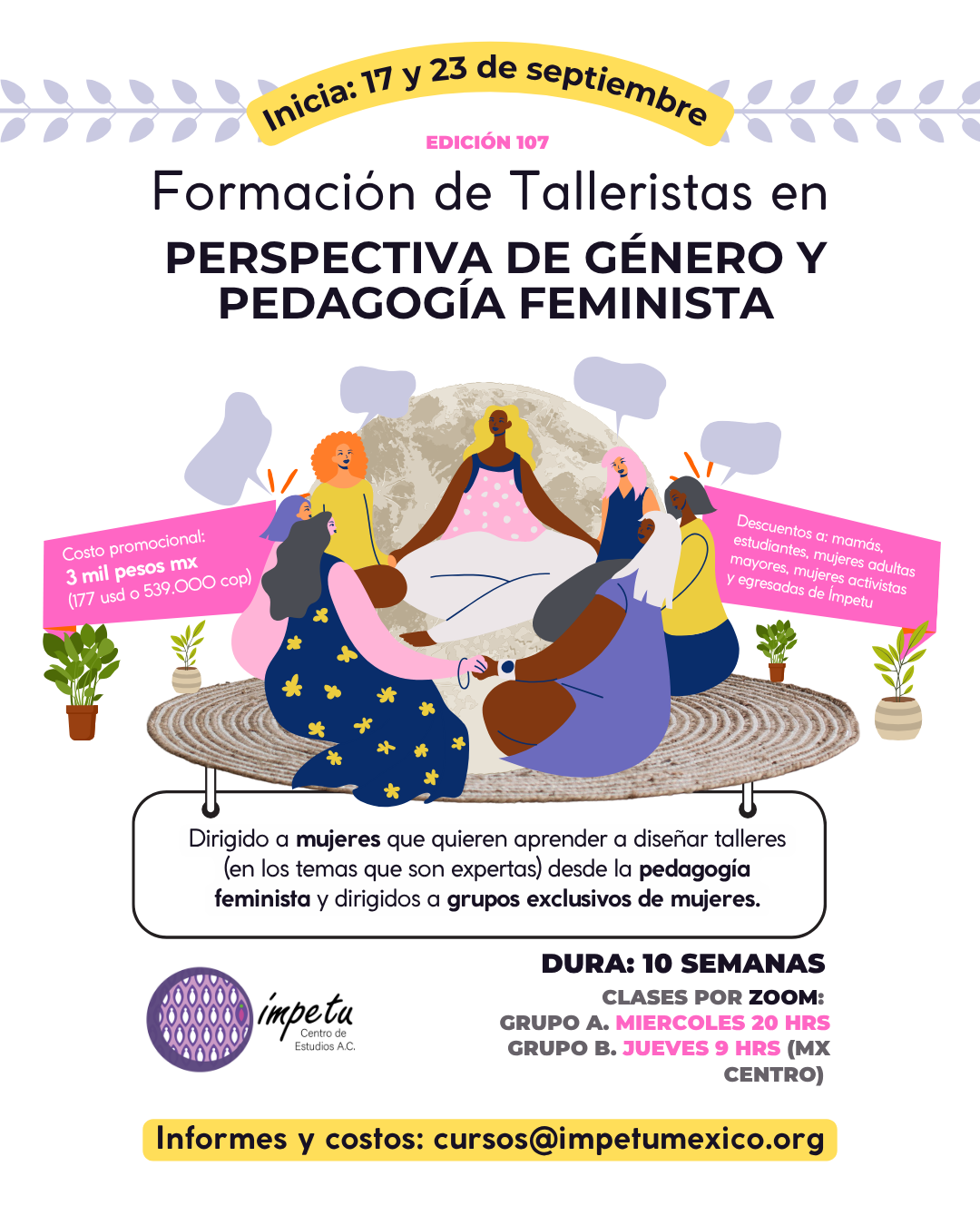 Formación de Talleristas en Perspectiva de Género y Pedagogía Feminista